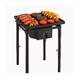 INTEC - Réchaud à Gaz 1 feu Barbecue grill 4,5kW 2en1 Bruleur fonte + Plaque Grill Fonte 40×40cm 3 hauteurs modulables Piezo INTEC - vignette