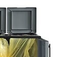 ARTPLAST - Cache Poubelles de tri Selectif 2 Sacs Meuble mi- hauteur Dim 68 x 37 x 84cm 2 Anneaux de support de sac 2 Portes Art Plast - vignette