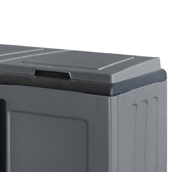 ARTPLAST - Cache Poubelles de tri Selectif 2 Sacs Meuble mi- hauteur Dim 68 x 37 x 84cm 2 Anneaux de support de sac 2 Portes Art Plast - large