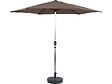 HABITAT ET JARDIN - Parasol jardin droit Alu "Sol" - Rond - Ø 3m - Taupe - Avec pied à lester - vignette