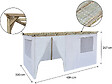HABITAT ET JARDIN - Souccah en bois 3 x 5 m avec tissu - Casher lemaehadrin - Skhah Non inclus - vignette