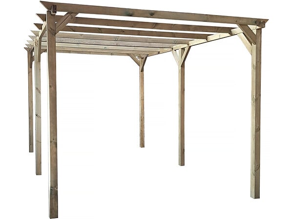 HABITAT ET JARDIN - Souccah en bois 3 x 5 m avec tissu - Casher lemaehadrin - Skhah Non inclus - large