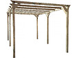 HABITAT ET JARDIN - Souccah en bois 3 x 5 m avec tissu - Casher lemaehadrin - Skhah Non inclus - vignette