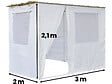 HABITAT ET JARDIN - Souccah en Kit NINA ajustable - 3 x 2 - 1 Rouleau de bambou et 3 tasseau de bois - vignette