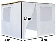 HABITAT ET JARDIN - Souccah en Kit NINA ajustable 3 x 3 -3 Rouleaux de bambou et 3 tasseaux de bois - vignette
