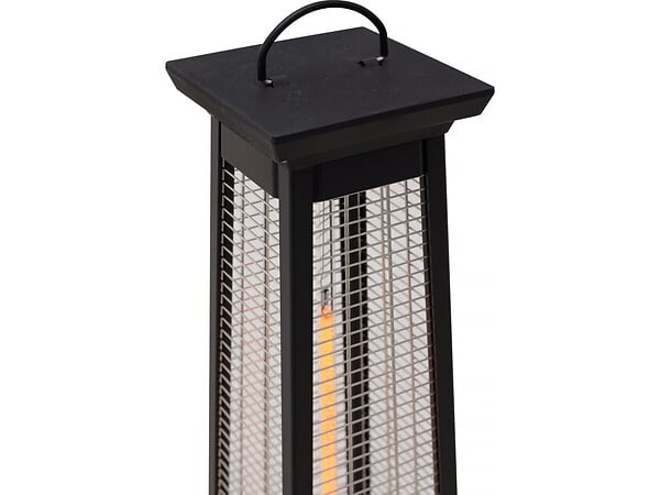 HABITAT ET JARDIN - Chauffage électrique radiant en fibre de carbone "Volcano" - 2000W - Noir - large
