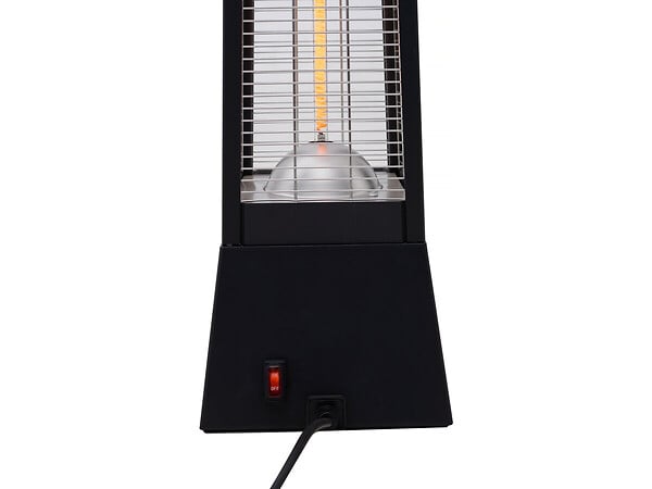 HABITAT ET JARDIN - Chauffage électrique radiant en fibre de carbone "Volcano" - 2000W - Noir - large