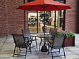 HABITAT ET JARDIN - Pied chauffant de parasol "Colas" 1500W - Noir - vignette