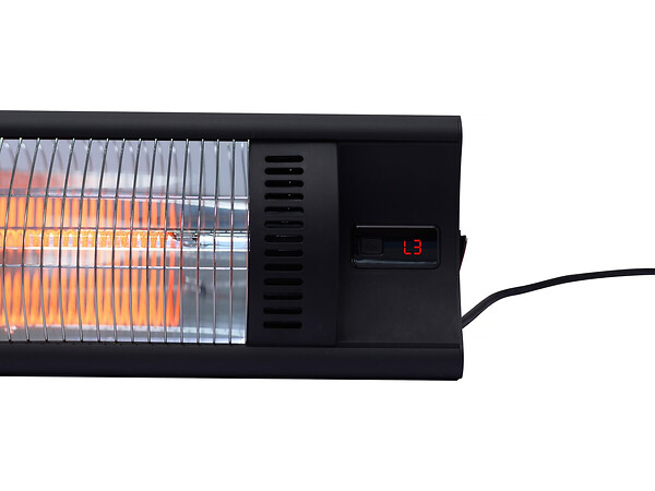 HABITAT ET JARDIN - Chauffage électrique radiant en fibre de carbone "Bola" - 2000W - Noir - large