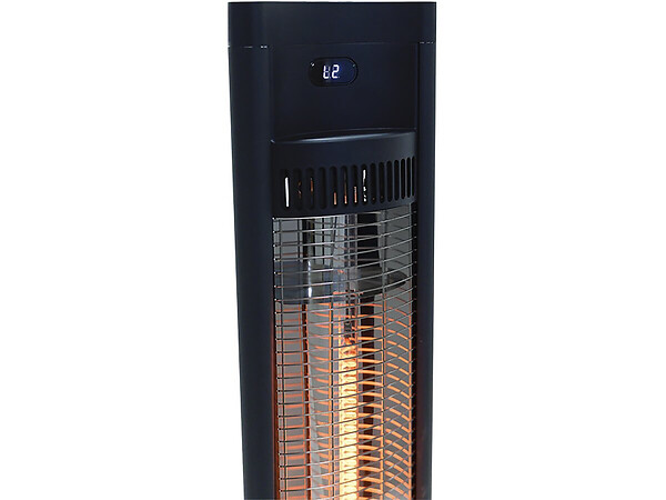 HABITAT ET JARDIN - Chauffage électrique radiant "Tornado" - 2000W - Noir - large