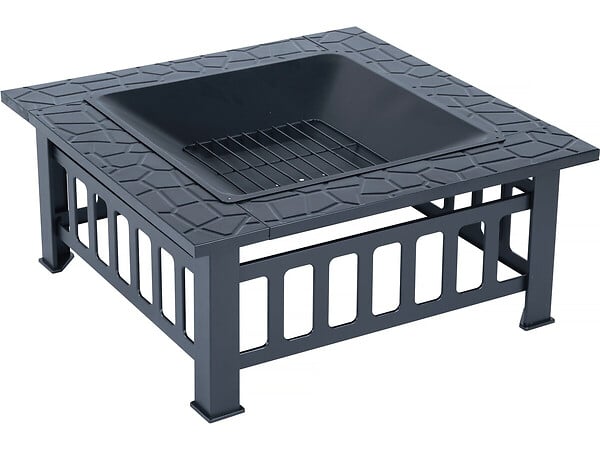 HABITAT ET JARDIN - Brasero avec couvercle anti braise "Flaméo" - Noir - large