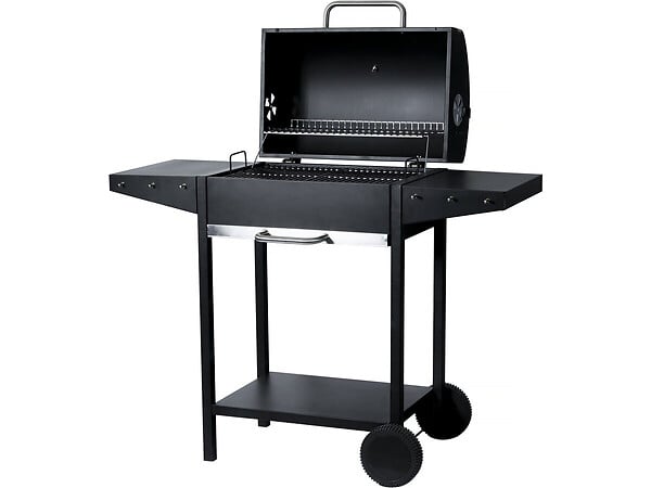 HABITAT ET JARDIN - Barbecue charbon de bois "Bizon" - 119 x 50 x 101 cm - Noir - large