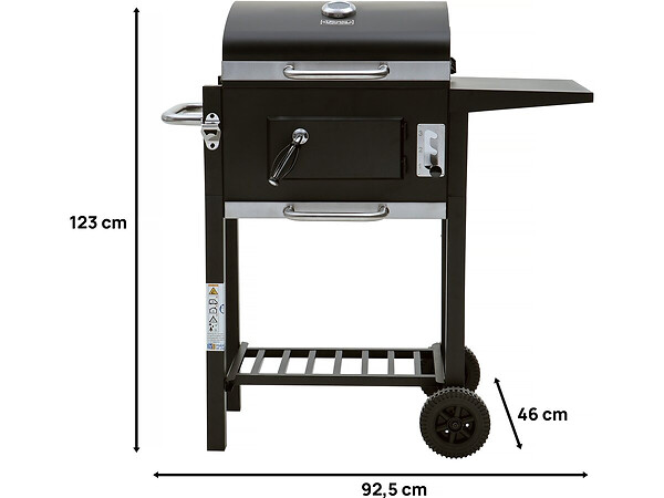 HABITAT ET JARDIN - Barbecue charbon de bois "Vicomte" - 92.5 x 46 x 123 cm - large