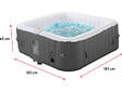 HABITAT ET JARDIN - Spa gonflable "RIVIERA" en PVC - 6 places - Gris/blanc - vignette