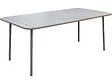 HABITAT ET JARDIN - Table jardin en métal "Bilbao" - 180 x 90 x 71 cm - Taupe - vignette