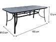 HABITAT ET JARDIN - Table de jardin "Cordoba" - Phoenix - 8 places - Gris effet marbre - vignette