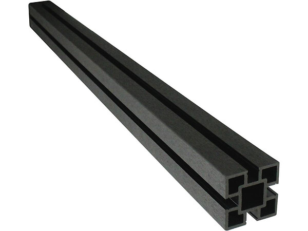 HABITAT ET JARDIN - Kit Clôture 1.6 x 1.2m composite - Kit de fixation offert - Gris - large