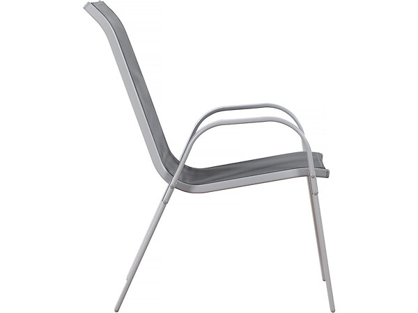HABITAT ET JARDIN - Fauteuil jardin Textilène "Cordoba" - Phoenix - Gris foncé - Lot de 2 - large