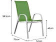 HABITAT ET JARDIN - Fauteuil jardin Textilène "Cordoba" - Phoenix - Vert - Lot de 2 - vignette