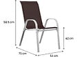 HABITAT ET JARDIN - Fauteuil jardin Textilène "Cordoba" - Phoenix - Taupe - Lot de 2 - vignette