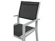 HABITAT ET JARDIN - Fauteuil jardin Alu/Textilène "Tropic" - Phoenix - Noir - Lot de 2 - vignette