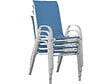 HABITAT ET JARDIN - Fauteuil jardin Textilène "Cordoba" - Phoenix - Bleu - Lot de 4 - vignette