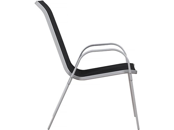 HABITAT ET JARDIN - Fauteuil jardin Textilène "Cordoba" - Phoenix - Noir - Lot de 2 - large