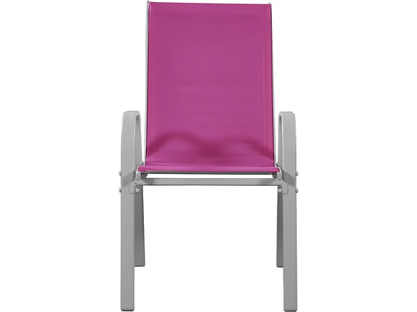 HABITAT ET JARDIN - Fauteuil jardin Textilène "Cordoba" - Phoenix - Rose - Lot de 2 - large