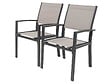 HABITAT ET JARDIN - Fauteuil jardin Alu/Textilène "Tropic" - Phoenix - Taupe - Lot de 2 - vignette
