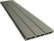 HABITAT ET JARDIN - Kit Clôture 1.6 x 1.2 m composite - Kit de fixation offert - Gris - vignette