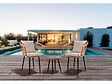 HABITAT ET JARDIN - Salon de jardin rotin "Vela" - 2 places - Marron - vignette