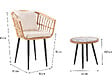 HABITAT ET JARDIN - Salon de jardin rotin "Vela" - 2 places - Marron - vignette