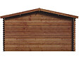 HABITAT ET JARDIN - Abri de jardin en bois traité marron autoclave "Valmont" - 14 m² -28 mm - vignette