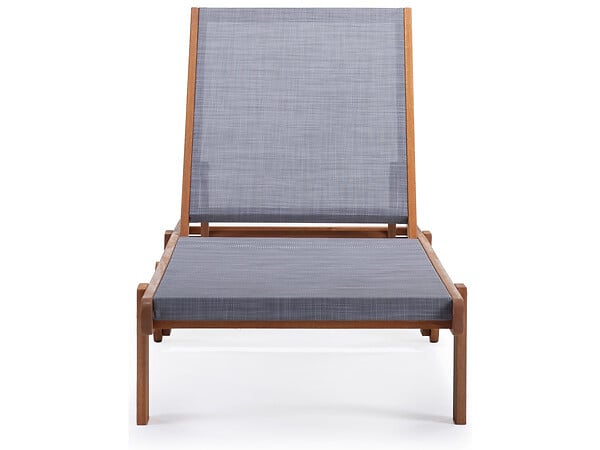 HABITAT ET JARDIN - Lot de 2 bains de soleil en bois exotique "Saïgon" - Maple - Gris - large