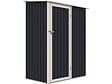 HABITAT ET JARDIN - Abris de Jardin métal "Vega II"- 1.35 m² -Gris - vignette