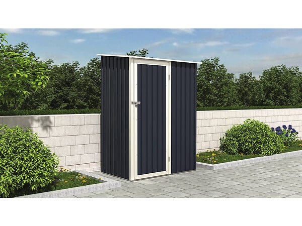 HABITAT ET JARDIN - Abris de Jardin métal "Vega II"- 1.35 m² -Gris - large