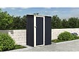 HABITAT ET JARDIN - Abris de Jardin métal "Vega II"- 1.35 m² -Gris - vignette