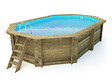 HABITAT ET JARDIN - Piscine bois " Miami 145  " - 4.86 x 3.36 x 1.45 m - vignette