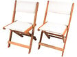 HABITAT ET JARDIN - Lot de 2 chaises pliantes en bois exotique "Seoul" - Maple - Beige - vignette