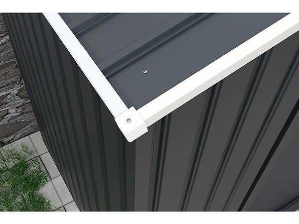 HABITAT ET JARDIN - Garage métal  " Houston" - 18,56m² avec gouttière - Anthracite - large
