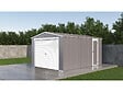 HABITAT ET JARDIN - Garage métal "Nevada" avec porte roulante - 15,61m² - vignette