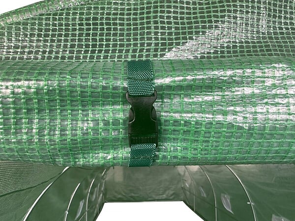 HABITAT ET JARDIN - Bâche pour serre tunnel de jardin "Lys" - 24 m² - 130g - Vert - large