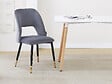 HABITAT ET JARDIN - Lot de 2 chaises en velours "Coralie" - Gris - vignette