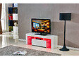 HABITAT ET JARDIN - Meuble TV LED "Borda" - 130 x 34 x 45 cm - Blanc laqué - vignette