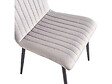 HABITAT ET JARDIN - Lot de 2 chaises en velours "Henley" - Gris clair - vignette