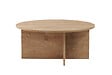 HABITAT ET JARDIN - Table basse en bois "Soleil" - 90 x 90 x 40 cm - Chêne Saphir - vignette