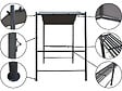 HABITAT ET JARDIN - Pergola tonnelle pour barbecue - 277 x 149 cm - Anthracite - vignette