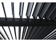 HABITAT ET JARDIN - Pergola bioclimatique toit 2 pans "Victoria" en aluminium et métal- 3,5 x 4 m - Gris - vignette