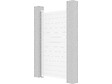 HABITAT ET JARDIN - Portillon aluminium "Eric" - 101.2 x 180.9 cm - Blanc - vignette