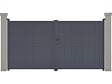 HABITAT ET JARDIN - Portail aluminium "Maurice" - 349.5 x 180.9 cm - Gris - vignette